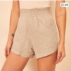 Reformation Nashville Linen Shorts